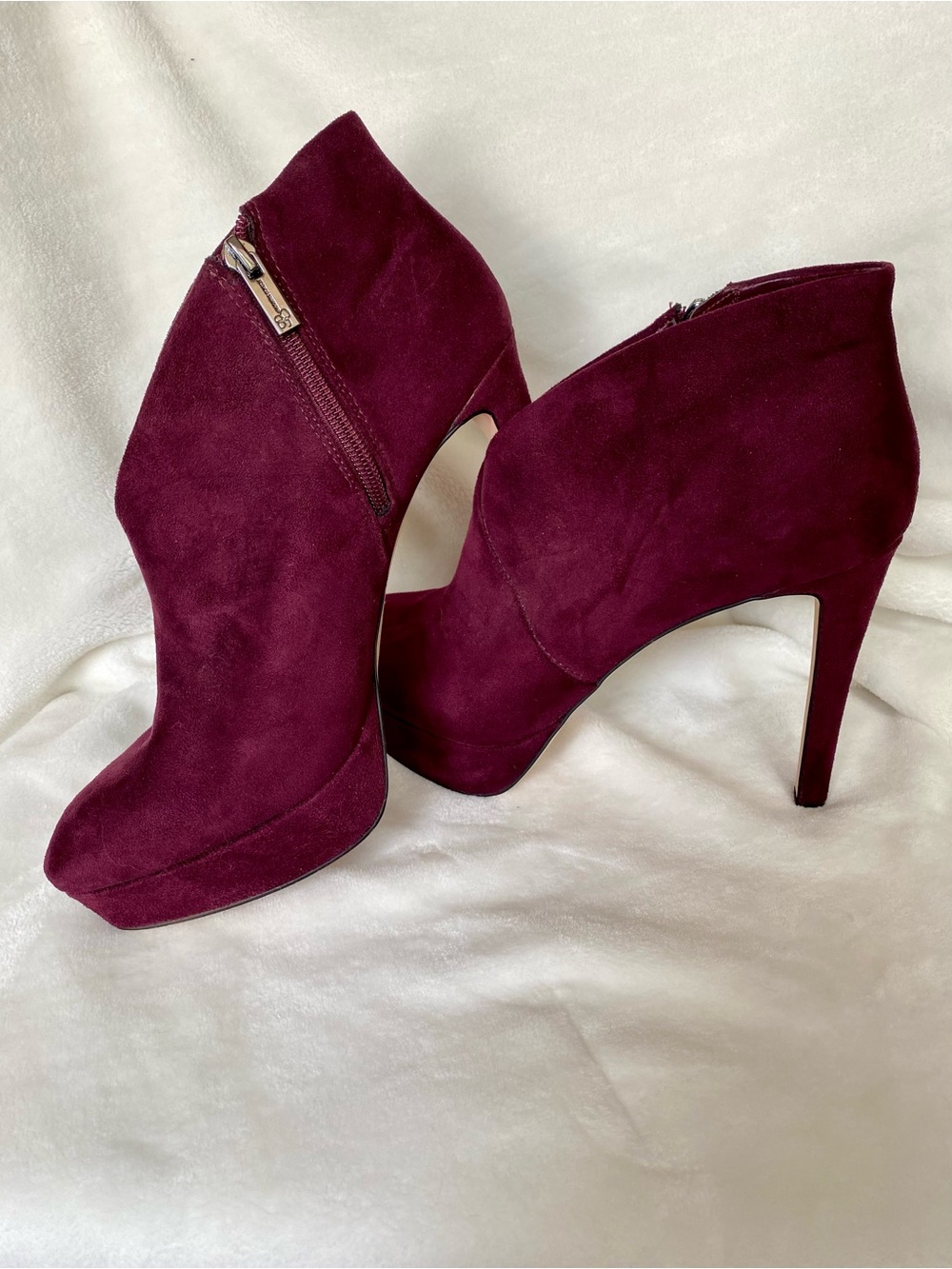 Jessica Simpson Suede Platform Ankle Booties